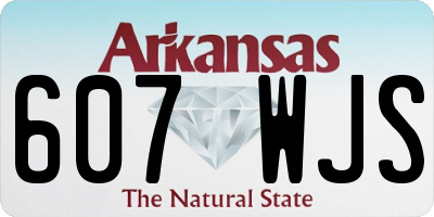 AR license plate 607WJS