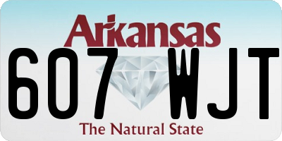 AR license plate 607WJT