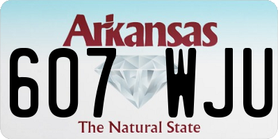 AR license plate 607WJU
