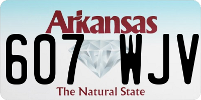 AR license plate 607WJV