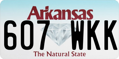 AR license plate 607WKK