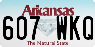 AR license plate 607WKQ