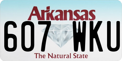 AR license plate 607WKU
