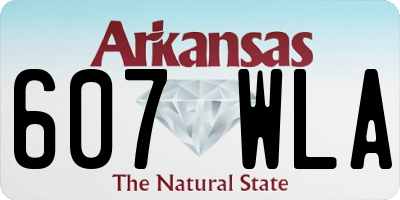 AR license plate 607WLA