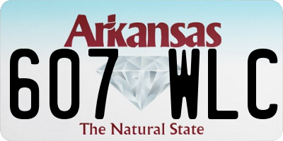 AR license plate 607WLC