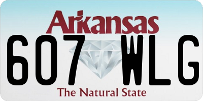 AR license plate 607WLG