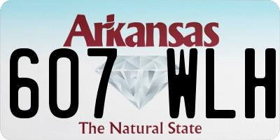 AR license plate 607WLH