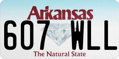 AR license plate 607WLL