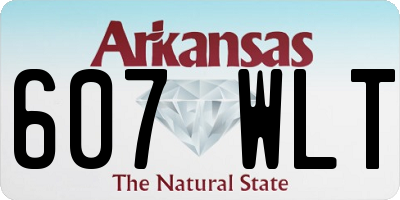 AR license plate 607WLT