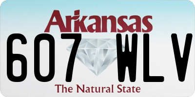 AR license plate 607WLV
