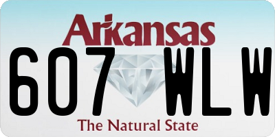 AR license plate 607WLW