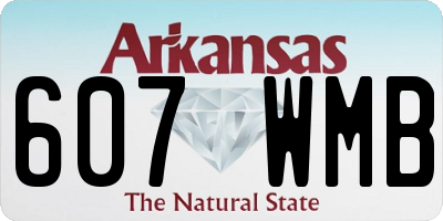 AR license plate 607WMB