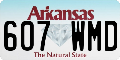 AR license plate 607WMD