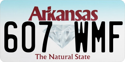 AR license plate 607WMF