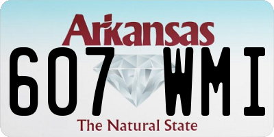 AR license plate 607WMI