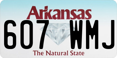 AR license plate 607WMJ