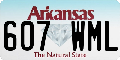 AR license plate 607WML