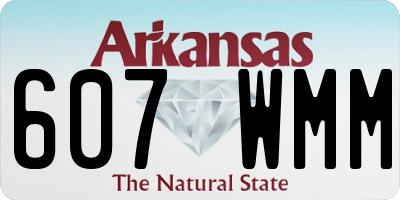 AR license plate 607WMM