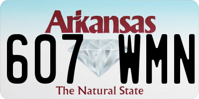 AR license plate 607WMN