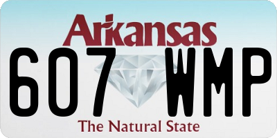 AR license plate 607WMP