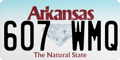 AR license plate 607WMQ