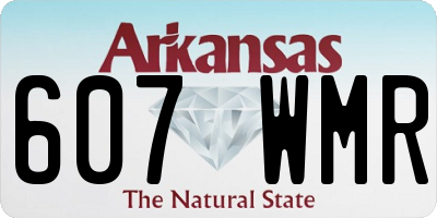 AR license plate 607WMR