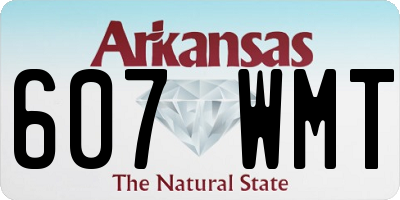 AR license plate 607WMT
