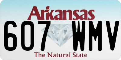AR license plate 607WMV