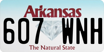 AR license plate 607WNH