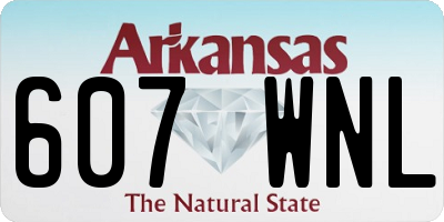 AR license plate 607WNL