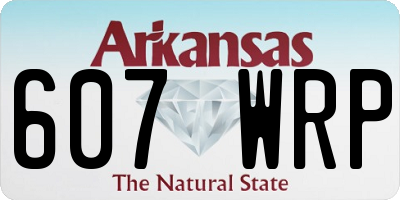 AR license plate 607WRP