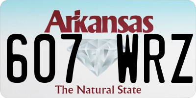 AR license plate 607WRZ
