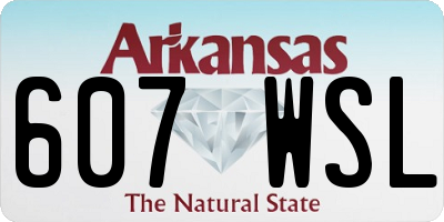 AR license plate 607WSL