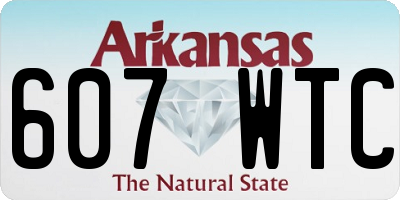 AR license plate 607WTC