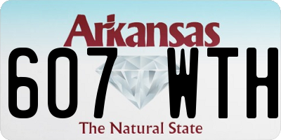 AR license plate 607WTH