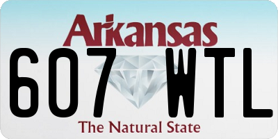 AR license plate 607WTL