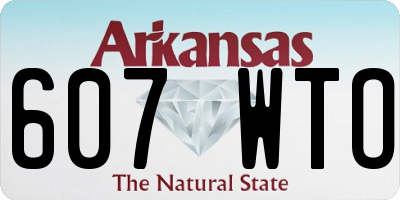 AR license plate 607WTO