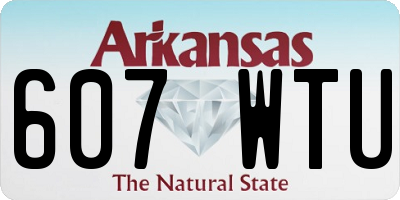 AR license plate 607WTU