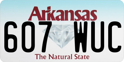 AR license plate 607WUC