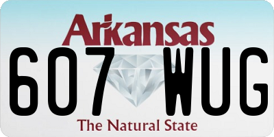 AR license plate 607WUG
