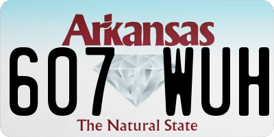 AR license plate 607WUH