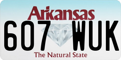 AR license plate 607WUK