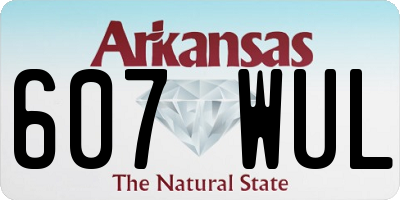 AR license plate 607WUL