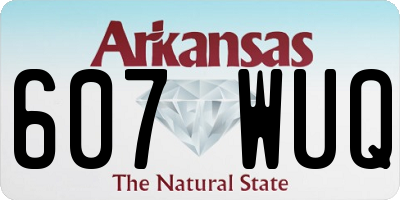 AR license plate 607WUQ