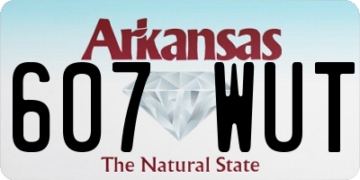 AR license plate 607WUT