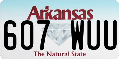 AR license plate 607WUU