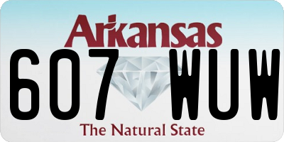 AR license plate 607WUW