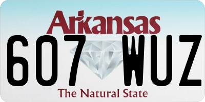 AR license plate 607WUZ