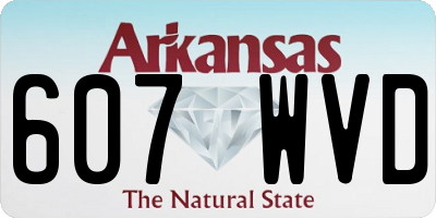 AR license plate 607WVD