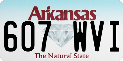 AR license plate 607WVI